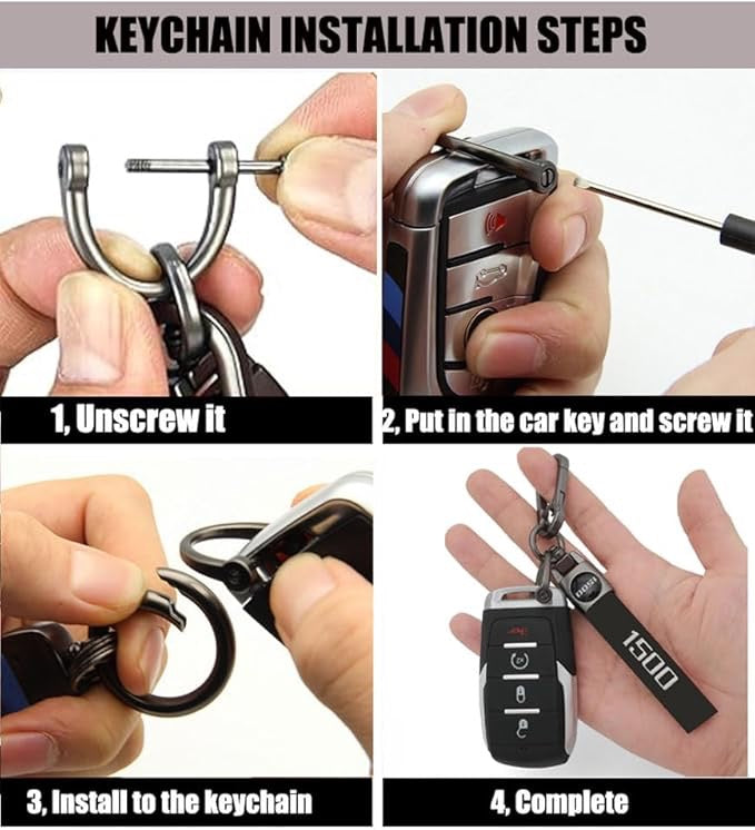 Toyota TRD Luxury Leather Keychain