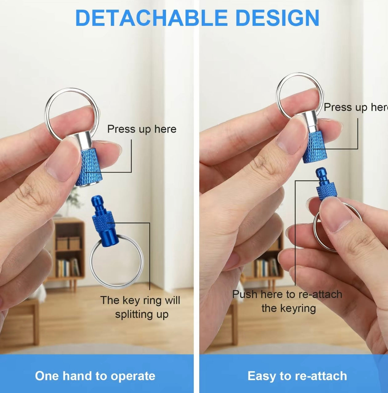 Quick Release 360° Keychain – 5 Set