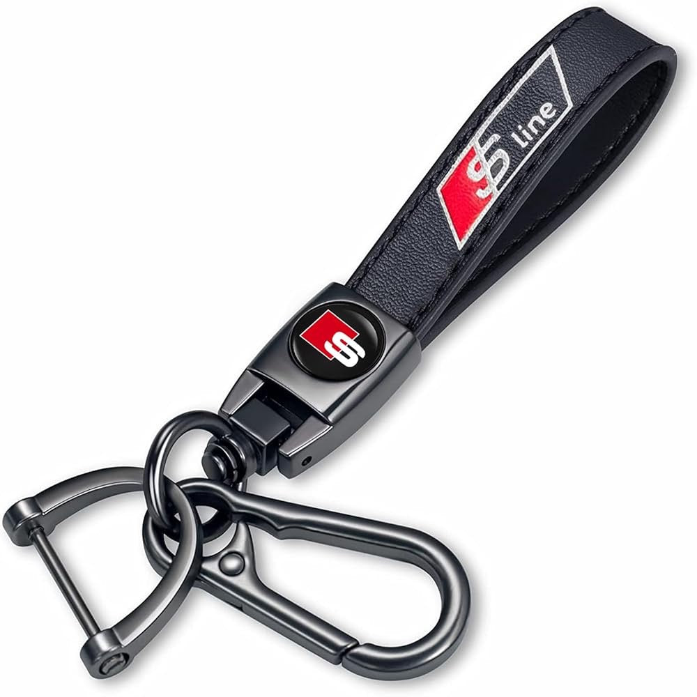 Audi S-Line Luxury Leather Keychain