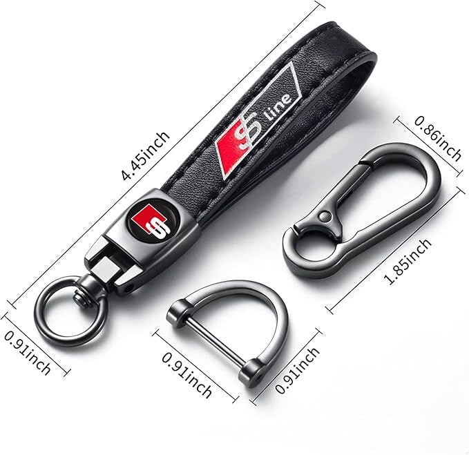 Audi S-Line Luxury Leather Keychain