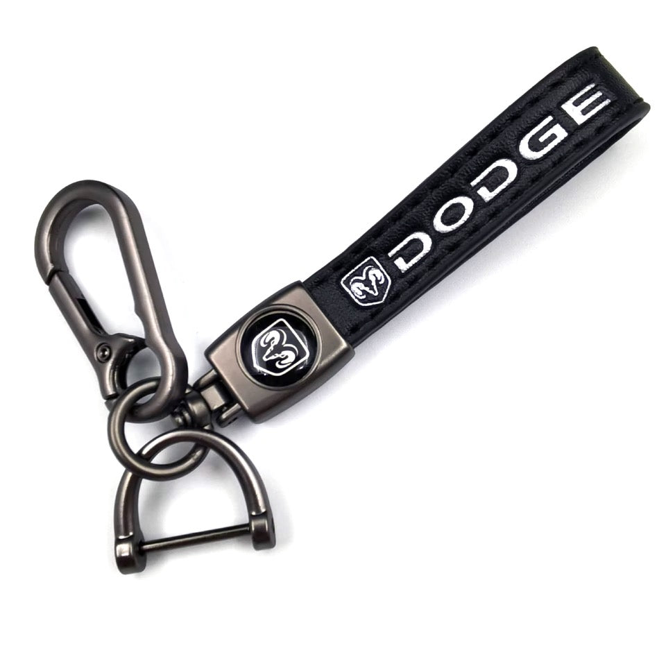Dodge Luxury Leather Keychain