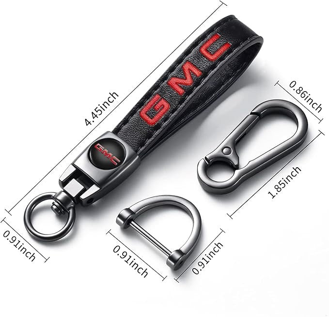 GMC Luxury Leather Keychain